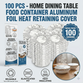 🔥LAST DAY SALE - Home dining table & food container aluminum foil heat-retaining cover