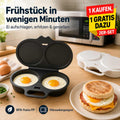 Frühstück leichter machen – Mikrowellen-Eierkocher für 2 Eier in 1 Minute